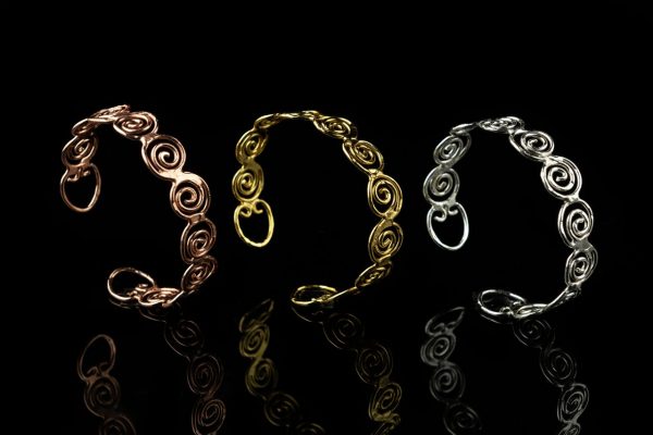 BRACELET 002-2 SILVER/ROSE GOLD/GOLD