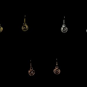 EARRINGS 001-1 GOLD /SILVER/ROSE GOLD