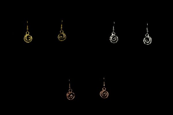 EARRINGS 001-1 GOLD /SILVER/ROSE GOLD