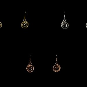 EARRINGS 001-2 GOLD /SILVER/ROSE GOLD