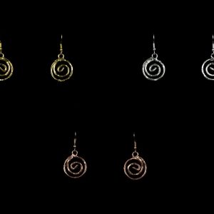 EARRINGS 001-3 GOLD /SILVER/ROSE GOLD