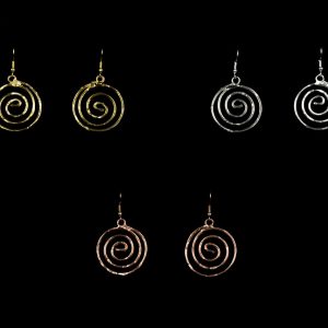 EARRINGS 001-4 GOLD /SILVER/ROSE GOLD