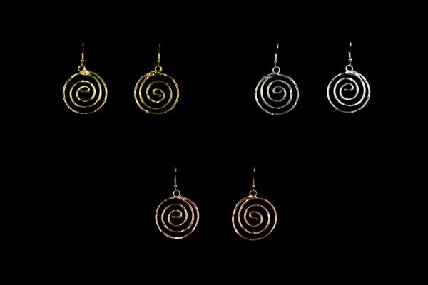 EARRINGS 001-4 GOLD /SILVER/ROSE GOLD